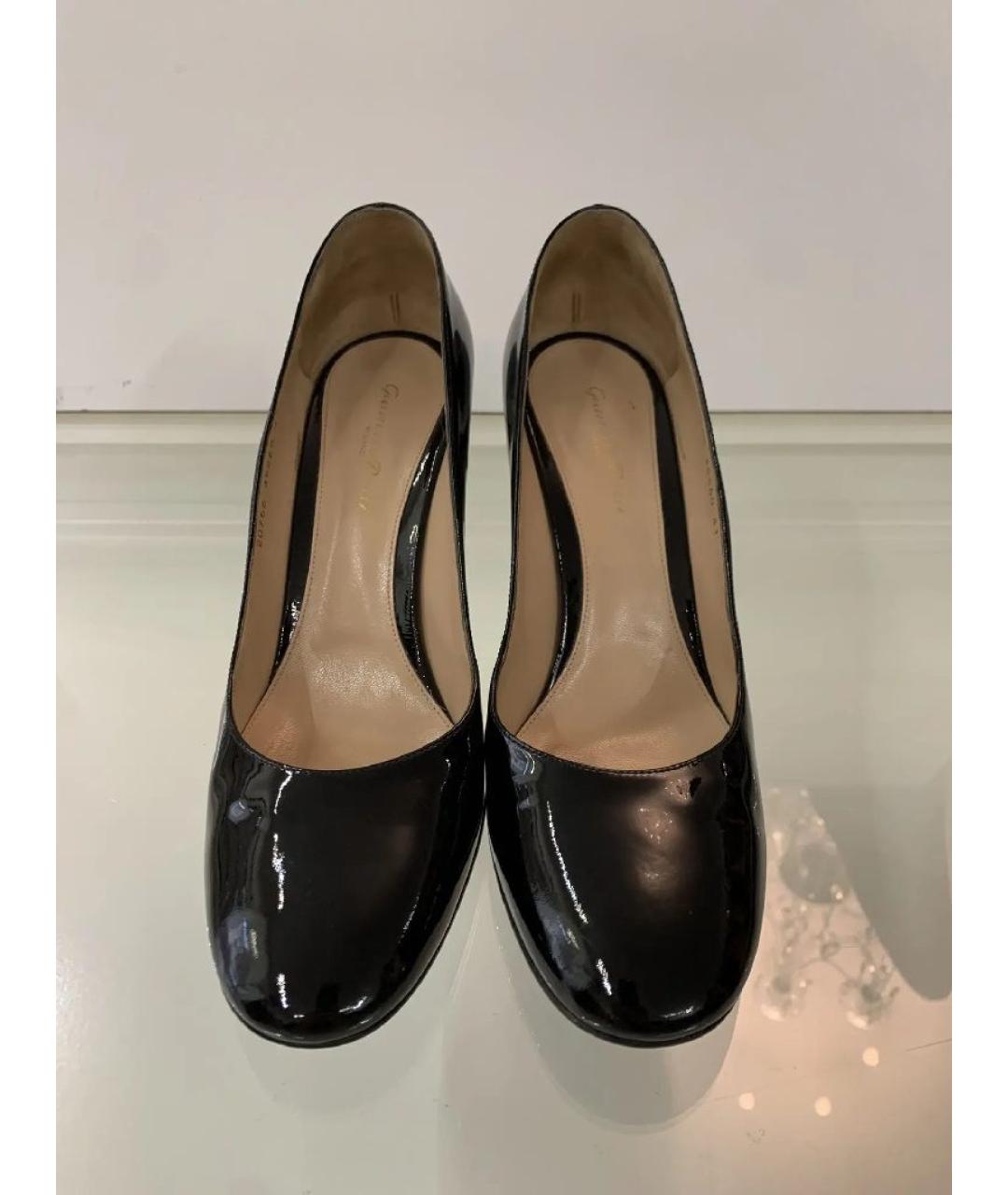 GIANVITO ROSSI Черные туфли из лакированной кожи, фото 2