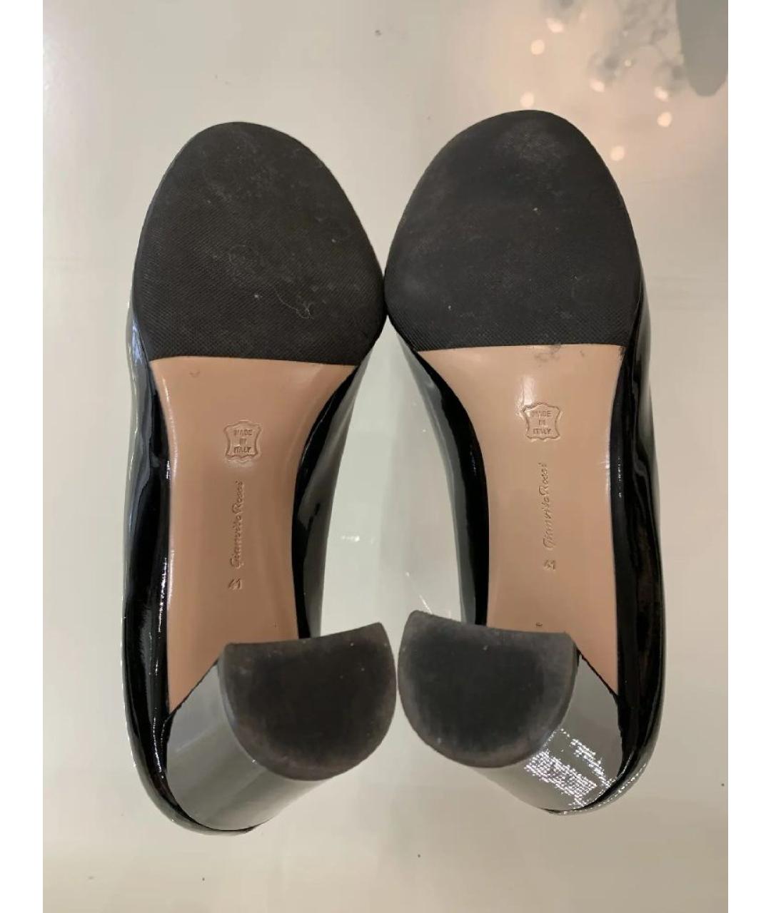 GIANVITO ROSSI Черные туфли из лакированной кожи, фото 5