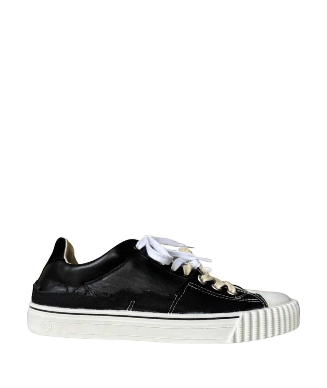 MAISON MARGIELA Черные кеды, фото 1