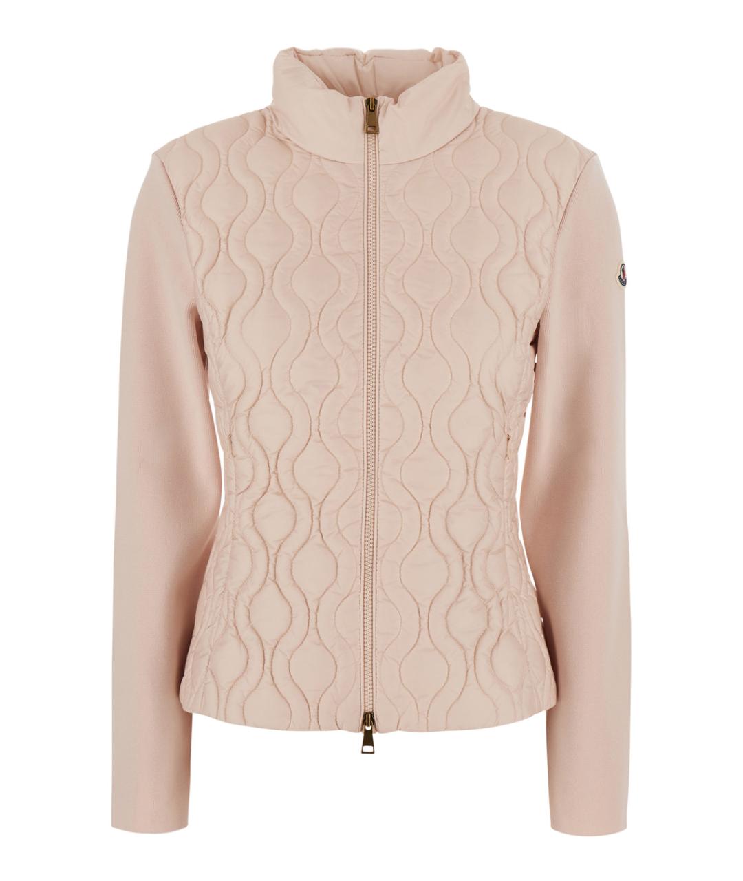 MONCLER Розовый хлопковый кардиган, фото 1