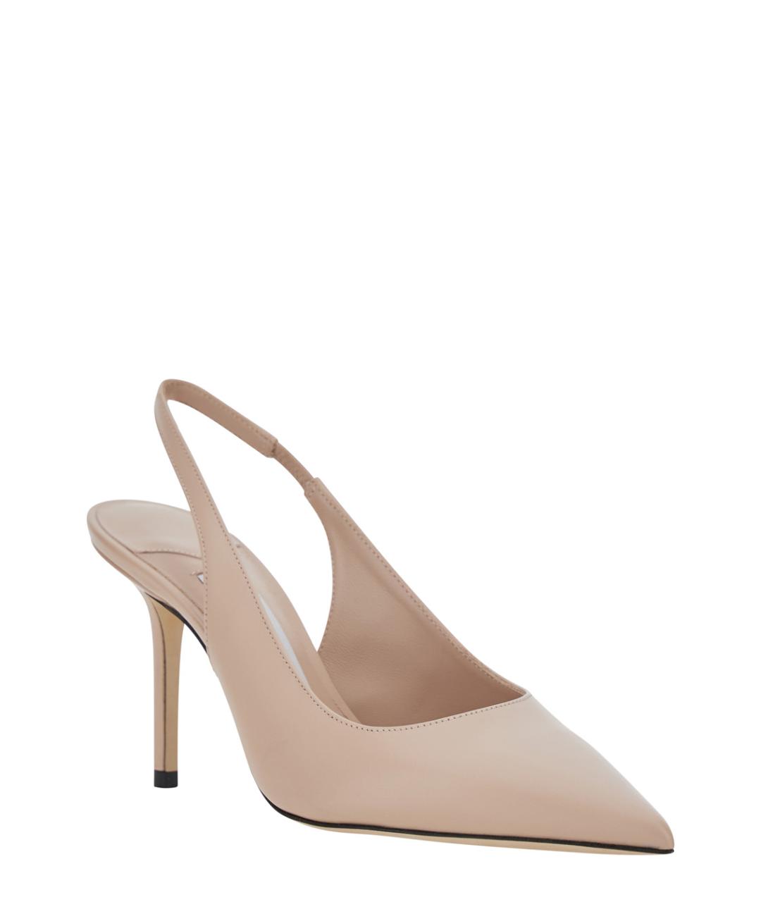JIMMY CHOO Бежевые кожаные туфли, фото 2