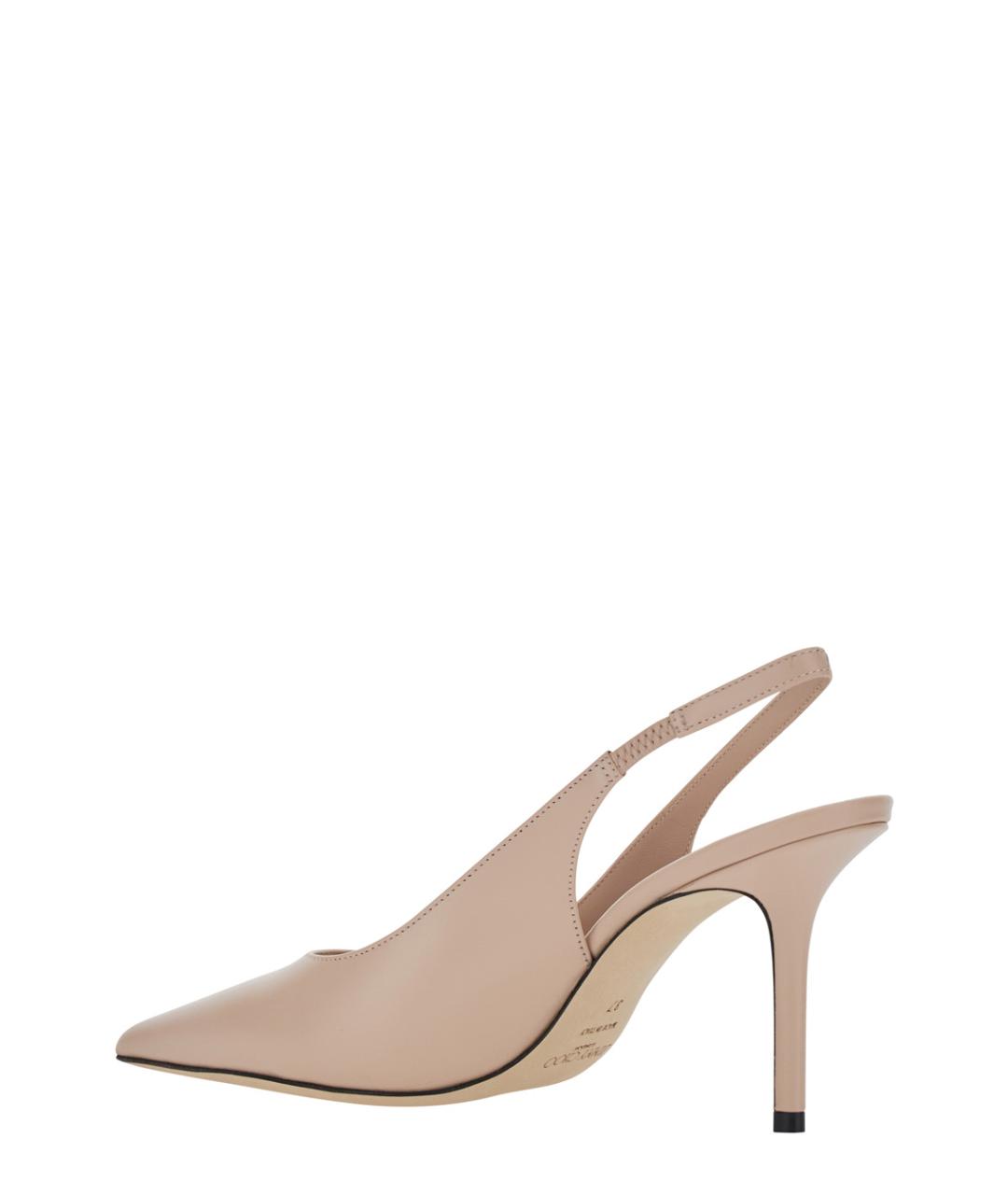 JIMMY CHOO Бежевые кожаные туфли, фото 3