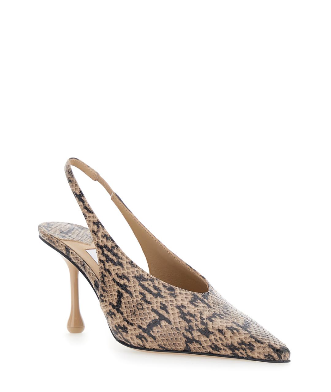 JIMMY CHOO Бежевые кожаные туфли, фото 2