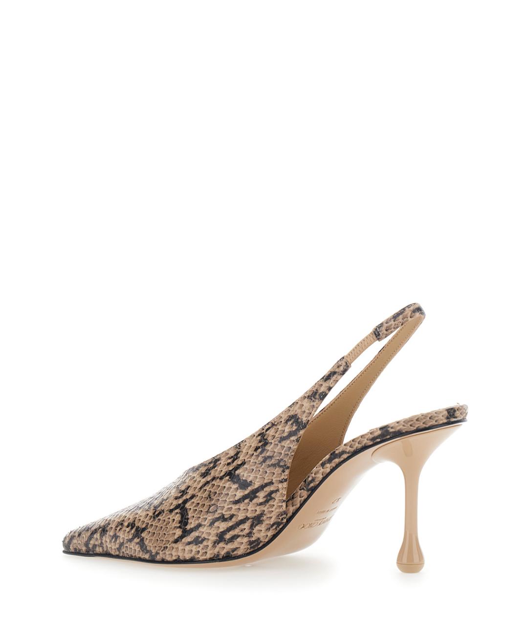 JIMMY CHOO Бежевые кожаные туфли, фото 3