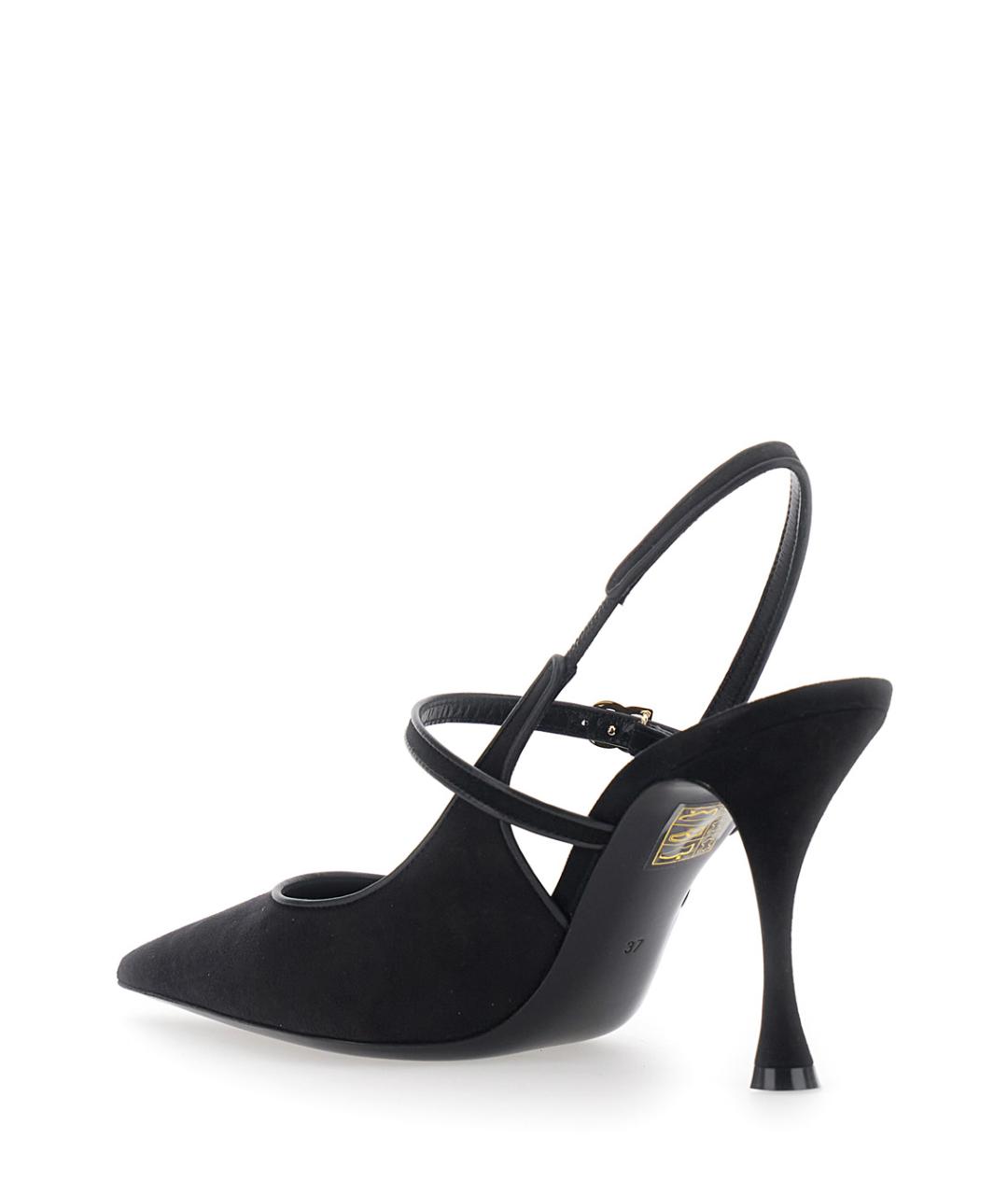 DOLCE&GABBANA Черные замшевые туфли, фото 3