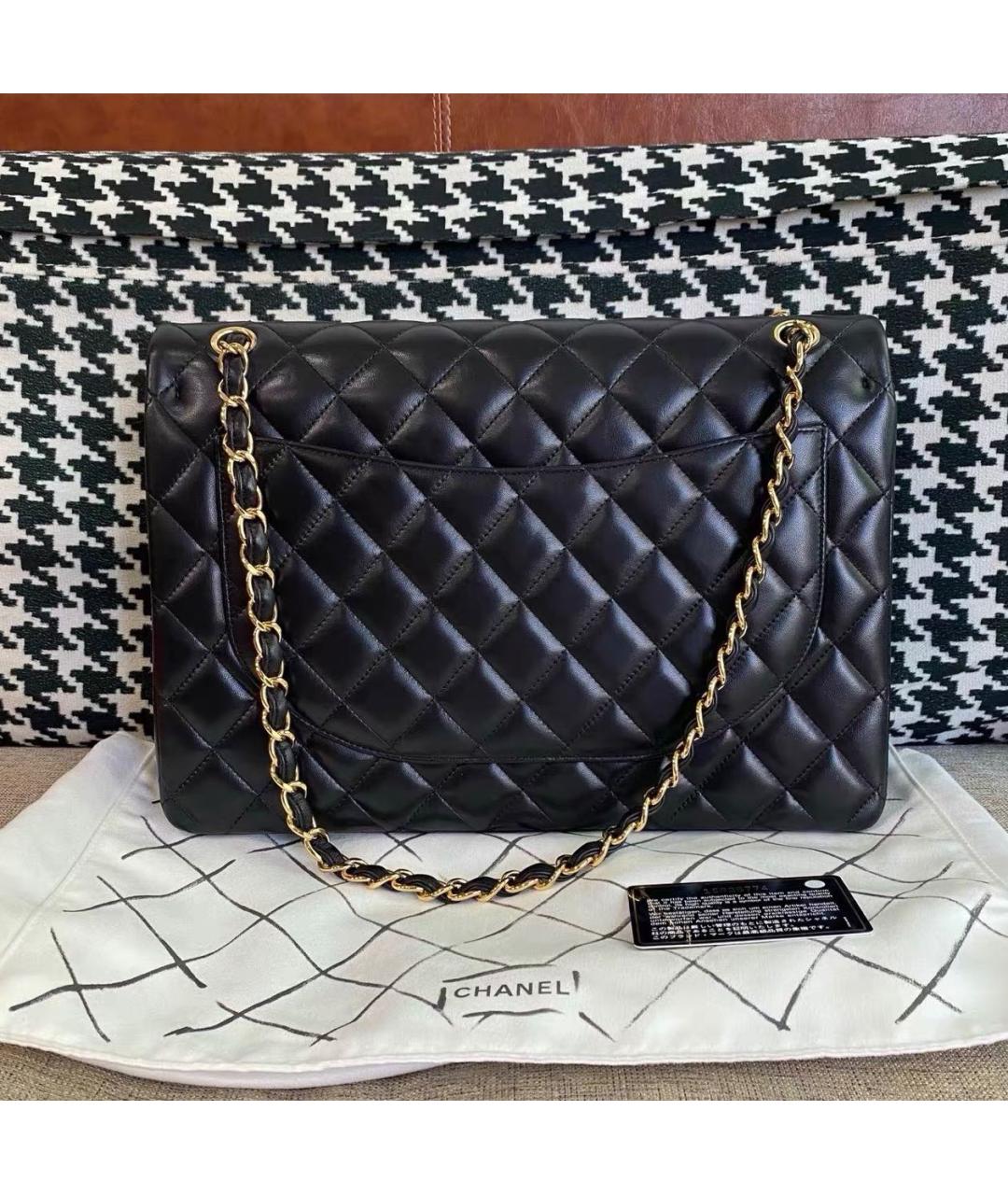 CHANEL Черная кожаная сумка через плечо, фото 2
