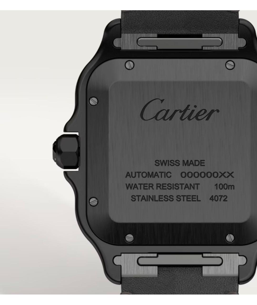 CARTIER Антрацитовые часы, фото 7