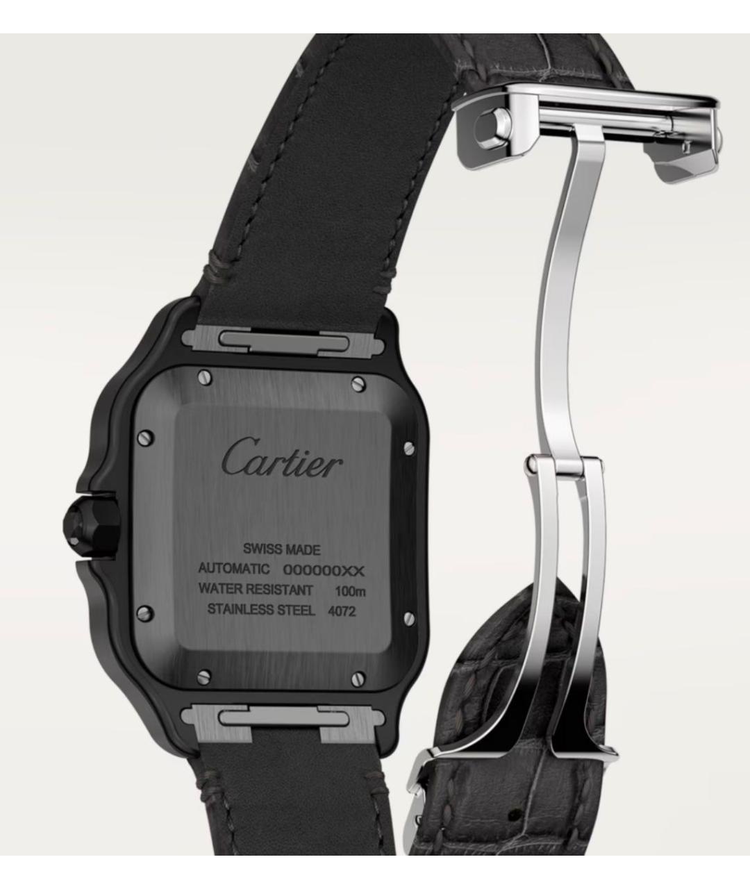 CARTIER Антрацитовые часы, фото 8