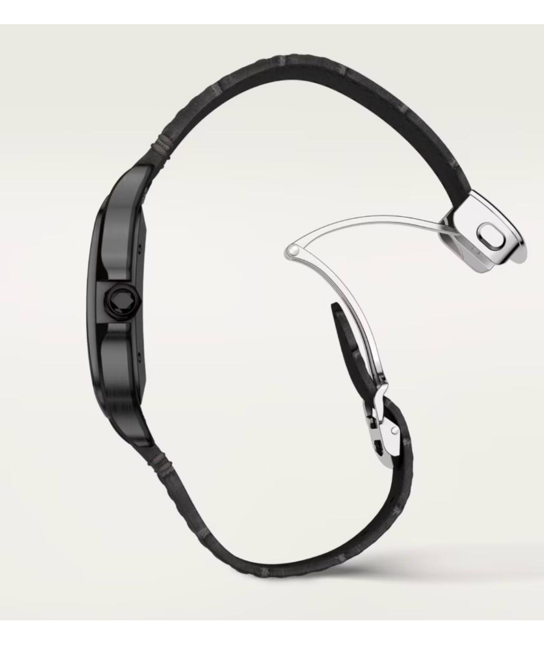 CARTIER Антрацитовые часы, фото 6