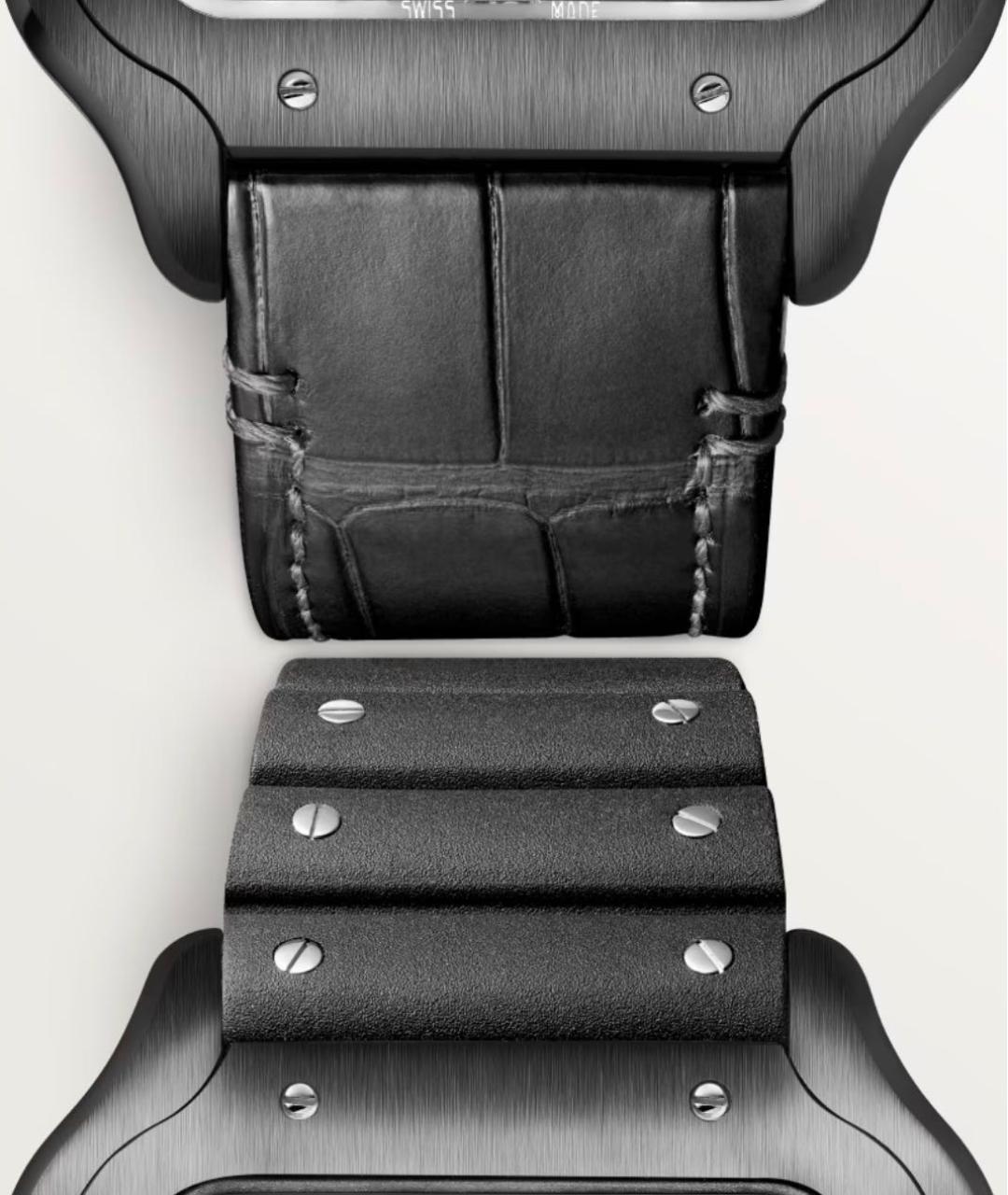 CARTIER Антрацитовые часы, фото 4