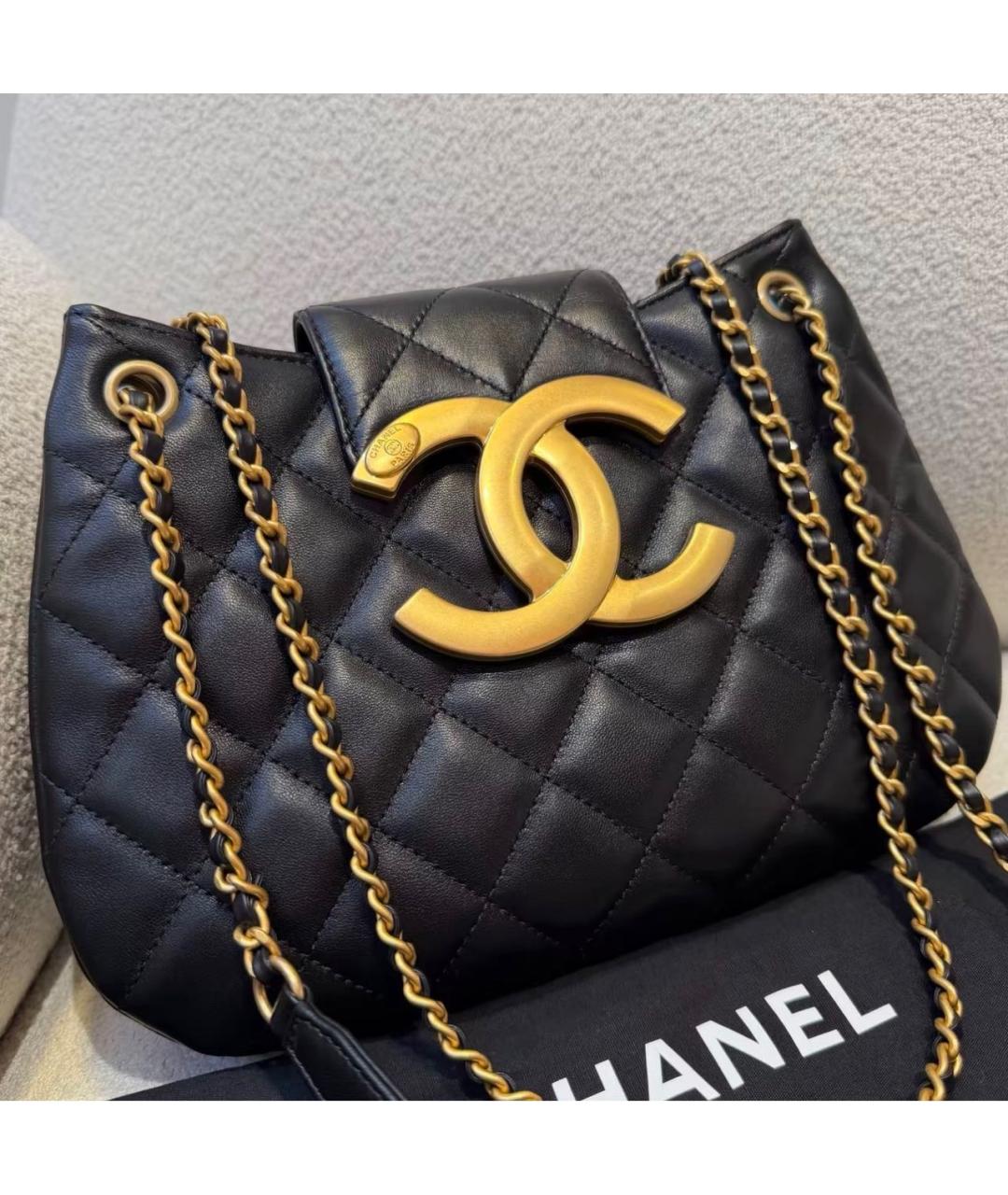 LOUIS VUITTON Черная кожаная сумка через плечо, фото 2