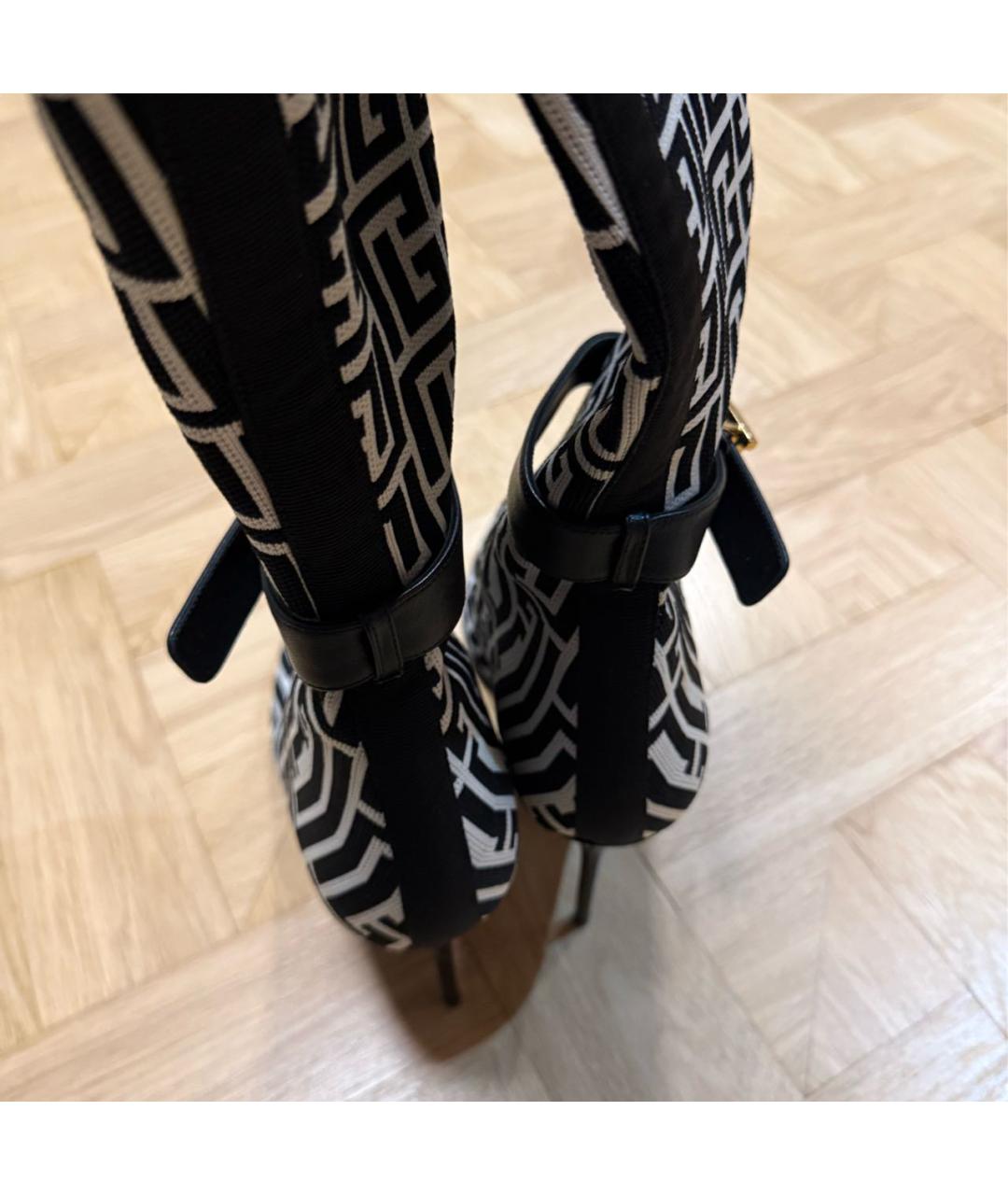 BALMAIN Мульти текстильные ботфорты, фото 4