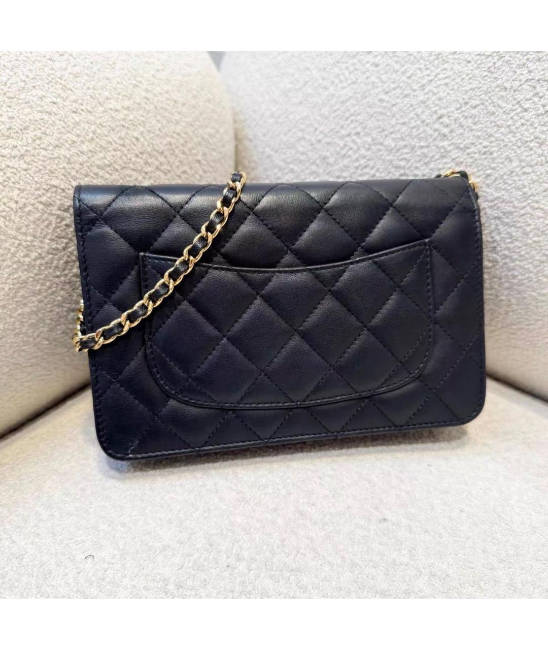 CHANEL Черная кожаная сумка через плечо, фото 2