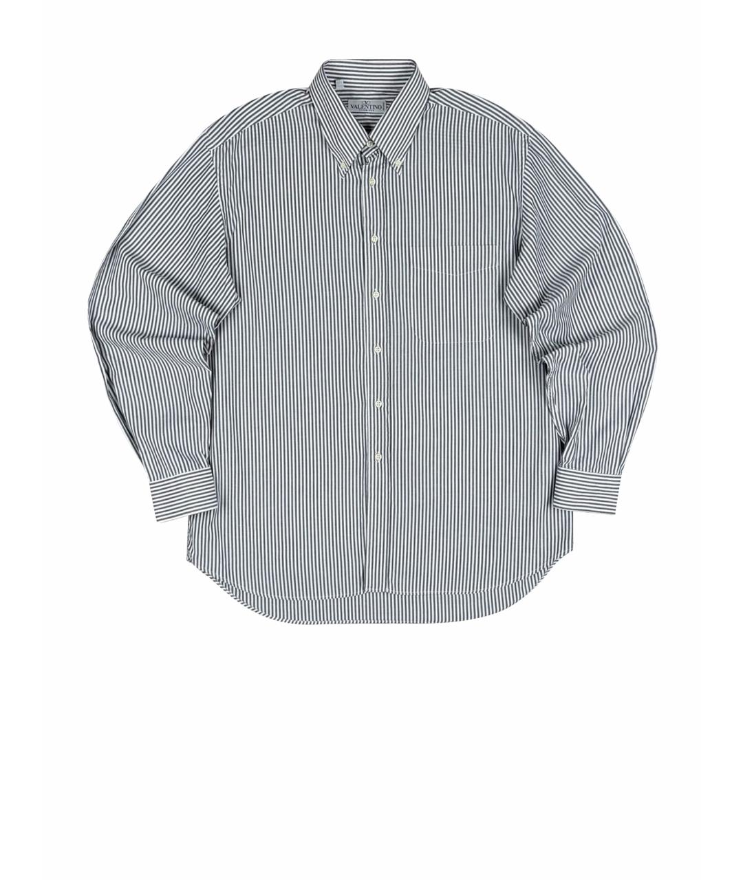 VALENTINO Серая хлопковая классическая рубашка, фото 1