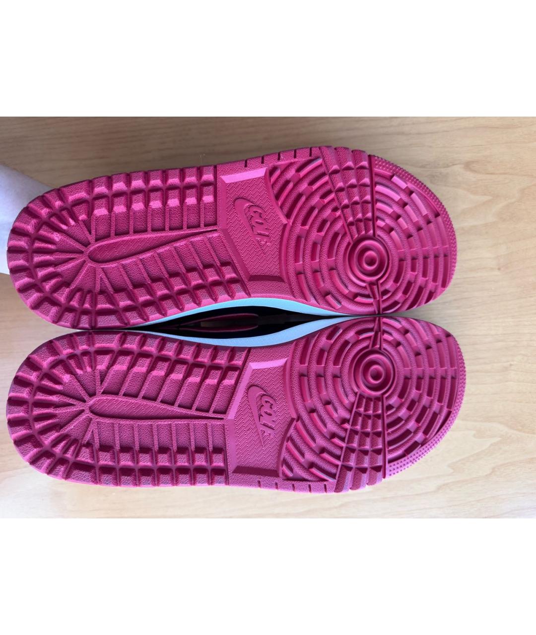 NIKE Черные кожаные низкие кроссовки / кеды, фото 6