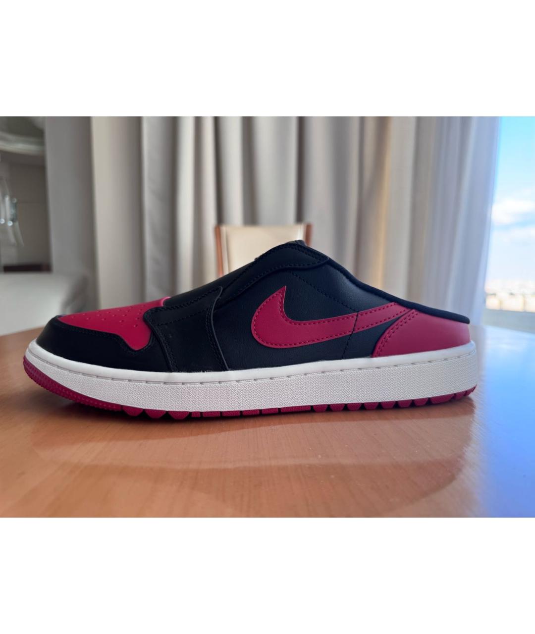 NIKE Черные кожаные низкие кроссовки / кеды, фото 7