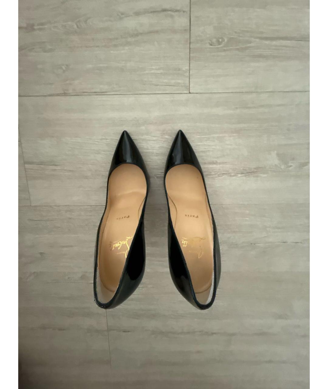 CHRISTIAN LOUBOUTIN Черные туфли из лакированной кожи, фото 3