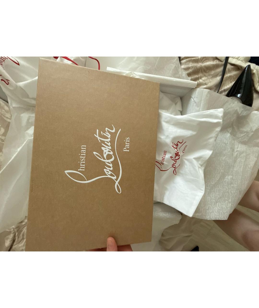 CHRISTIAN LOUBOUTIN Черные туфли из лакированной кожи, фото 7