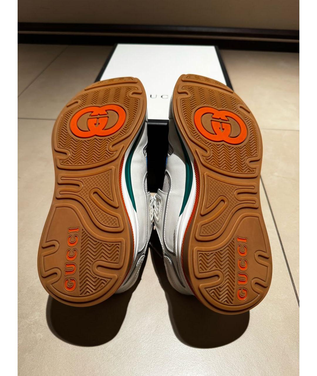 GUCCI Мульти кожаные низкие кроссовки / кеды, фото 3