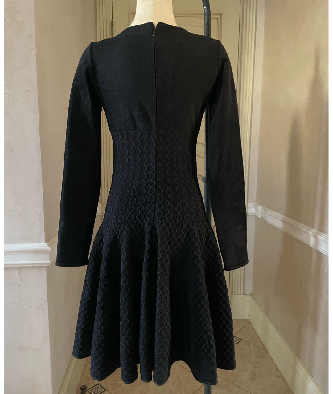ALAIA Черное вискозное коктейльное платье, фото 2