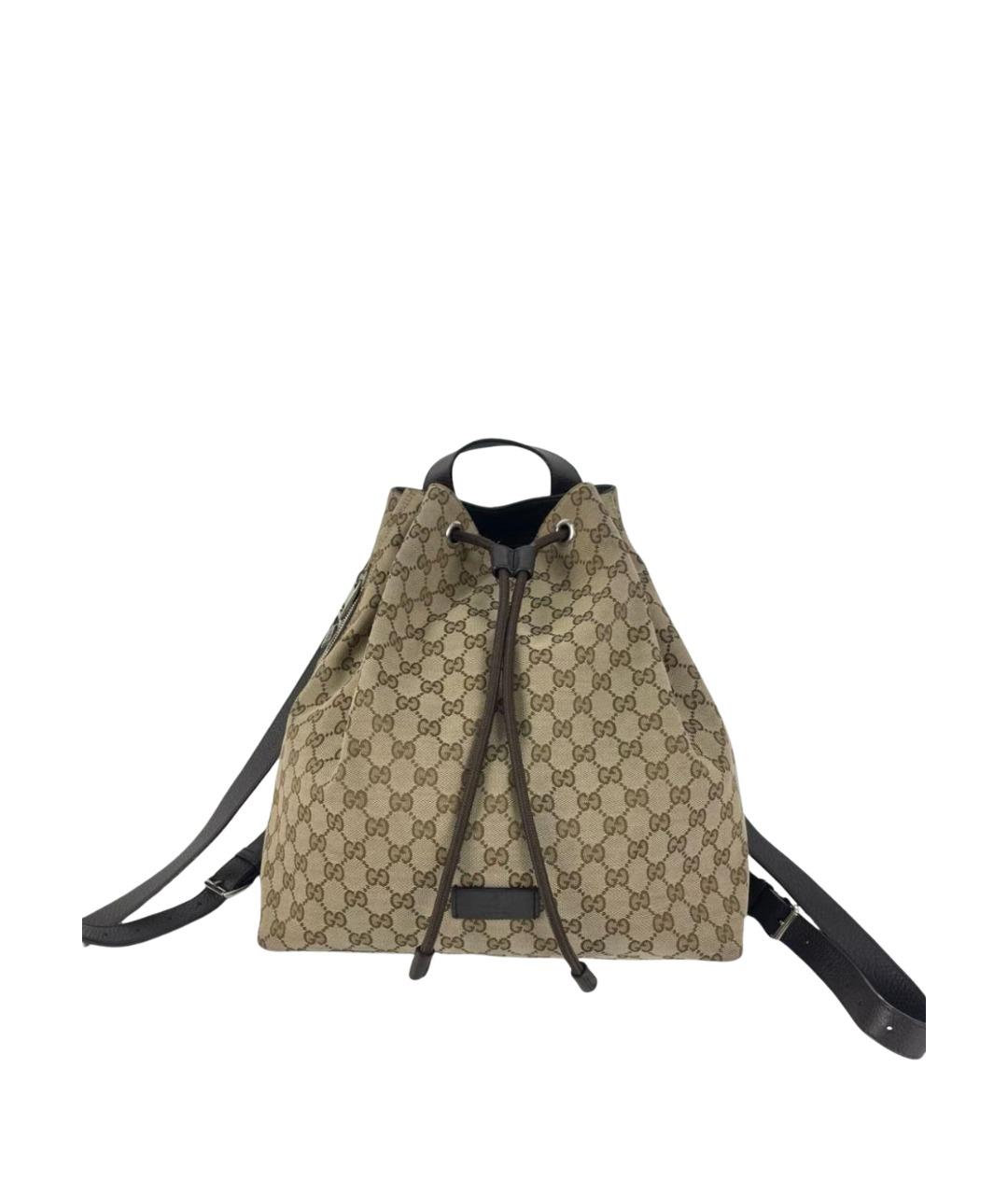 GUCCI Коричневый рюкзак, фото 1