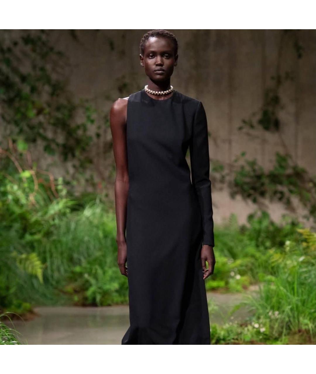 GUCCI Черное ацетатное коктейльное платье, фото 6