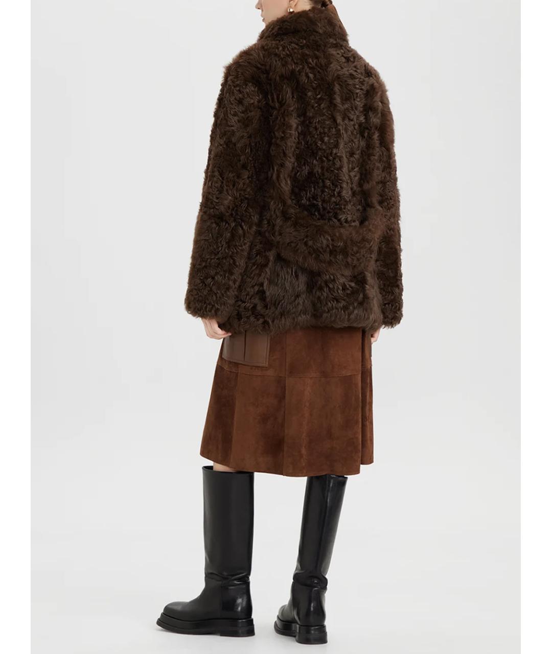 PORTS 1961 Коричневая шерстяная дубленка, фото 3
