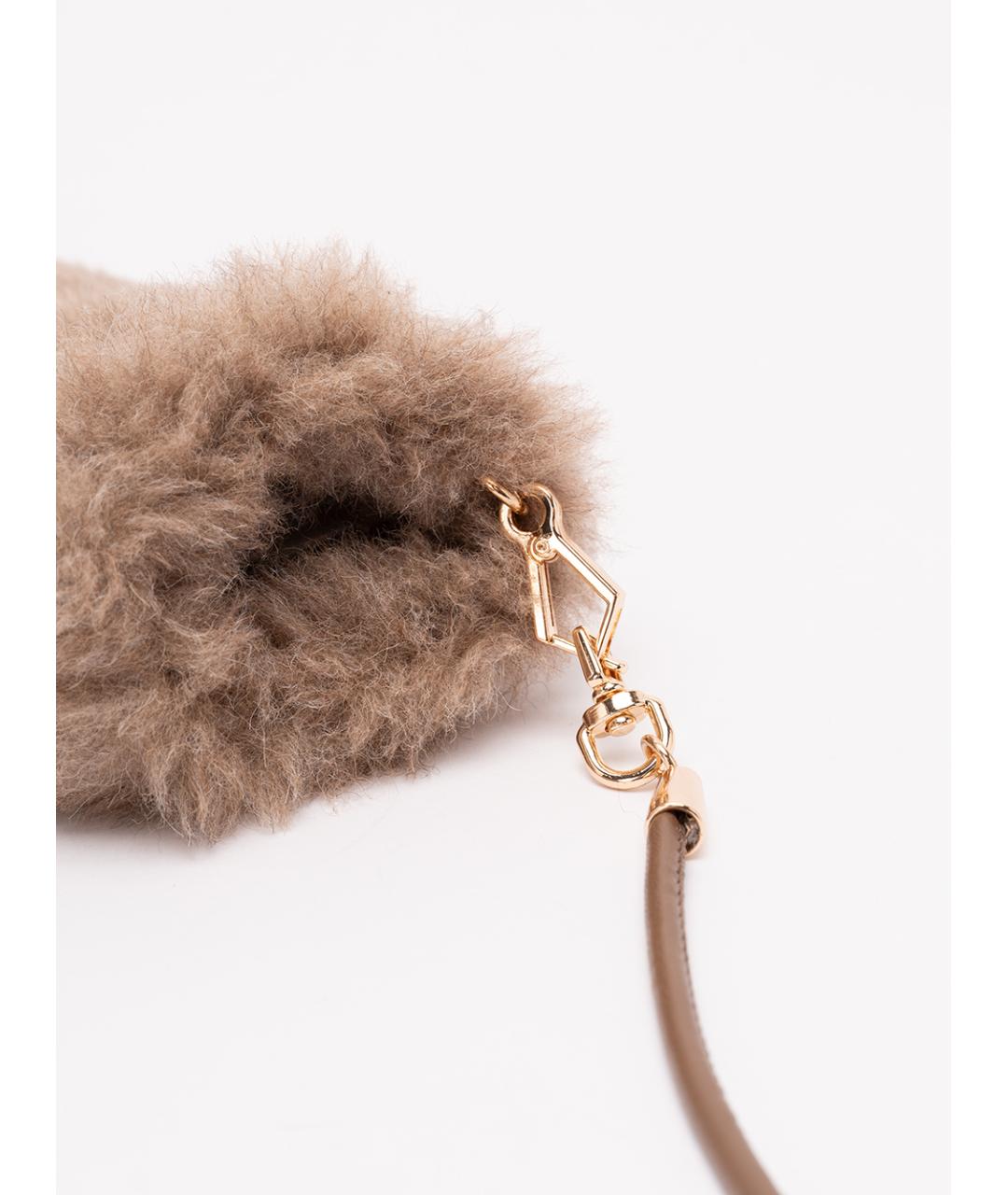 MAX MARA Бежевые шерстяные перчатки, фото 4