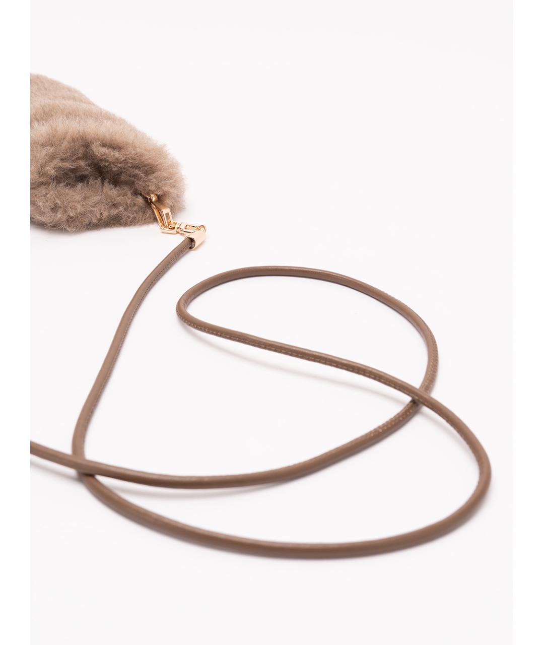 MAX MARA Бежевые шерстяные перчатки, фото 3