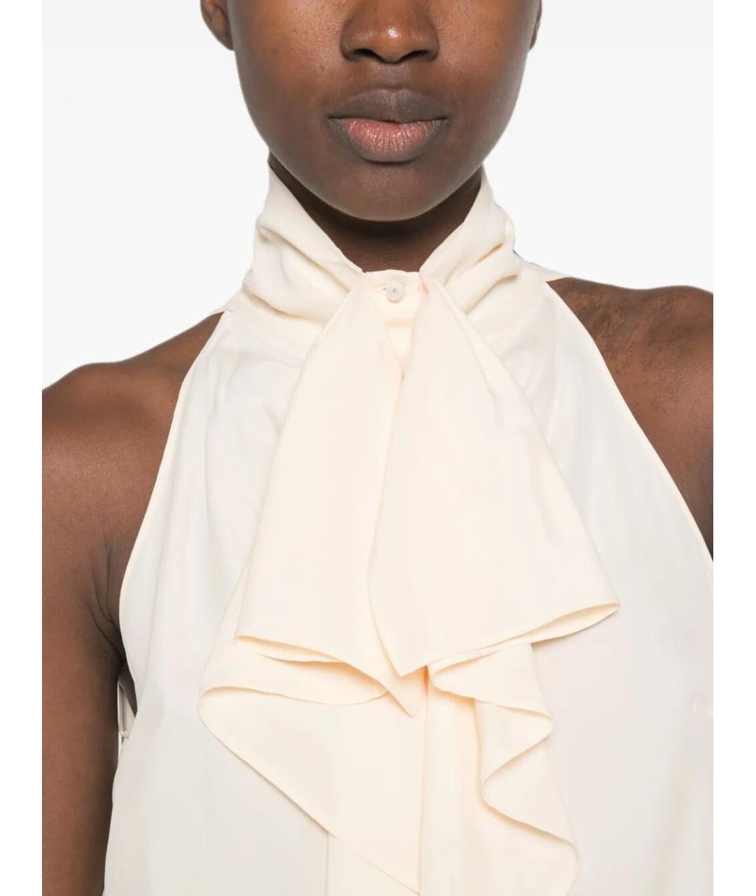 ALBERTA FERRETTI Бежевая блузы, фото 4