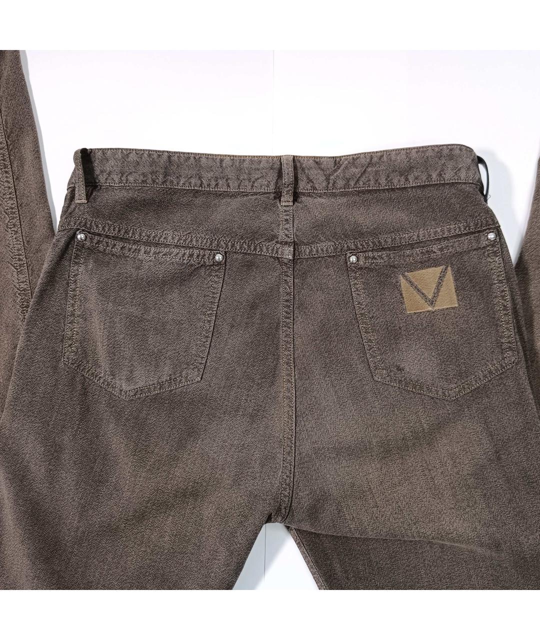 LOUIS VUITTON PRE-OWNED Хаки хлопковые джинсы скинни, фото 5