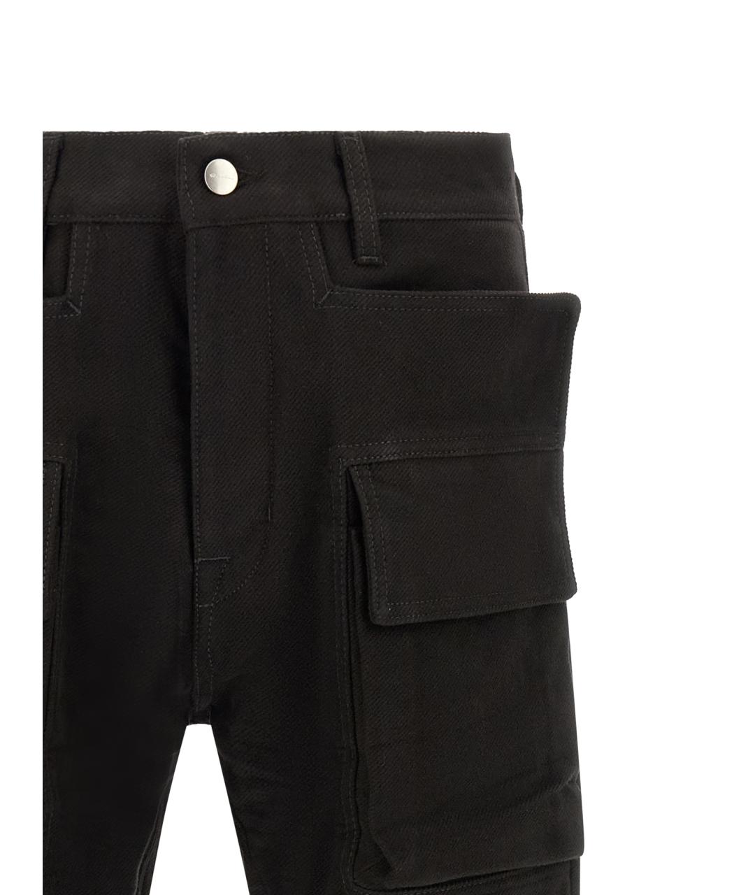 RICK OWENS Черные хлопковые шорты, фото 3