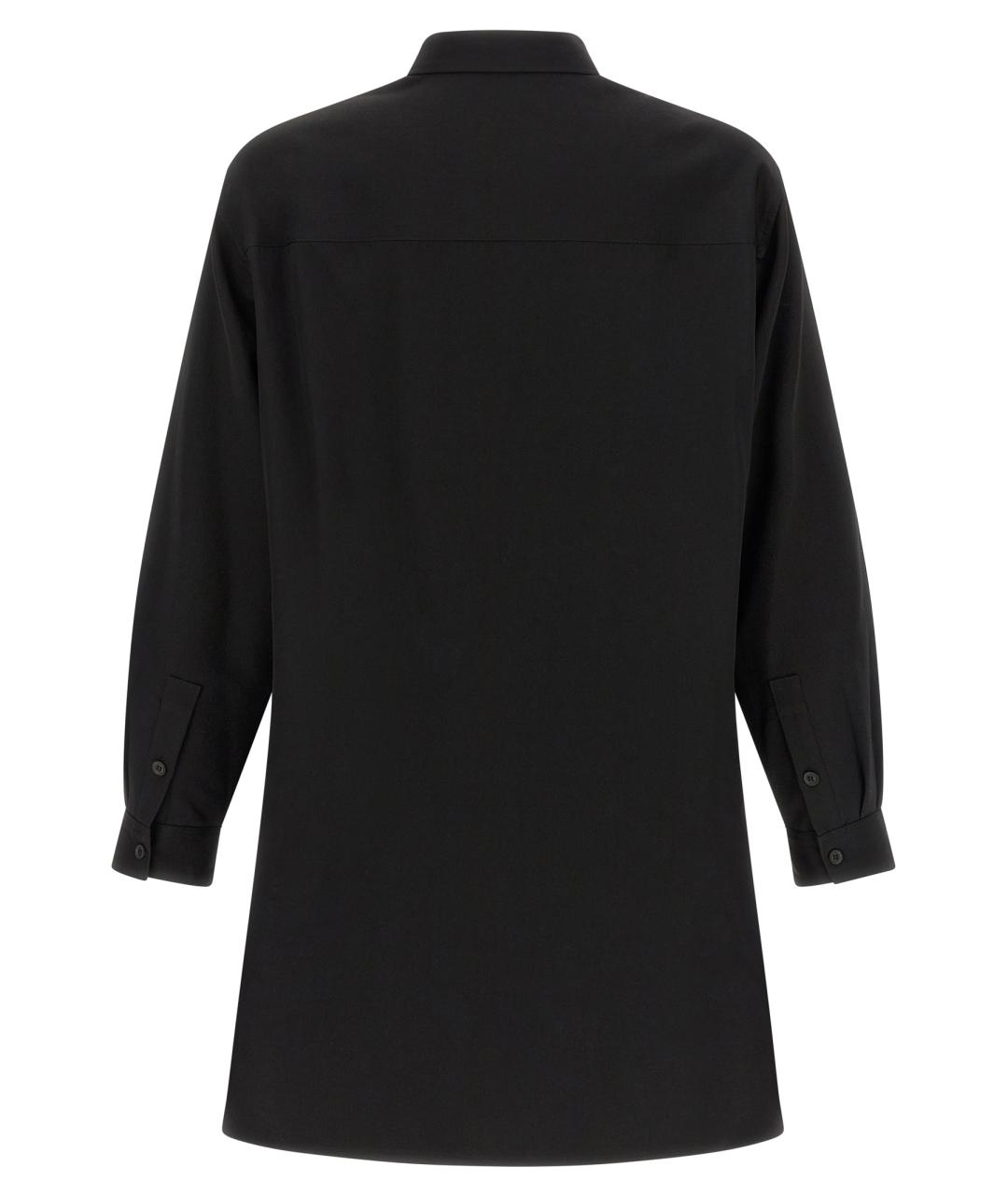 YOHJI YAMAMOTO Черная шерстяная кэжуал рубашка, фото 2