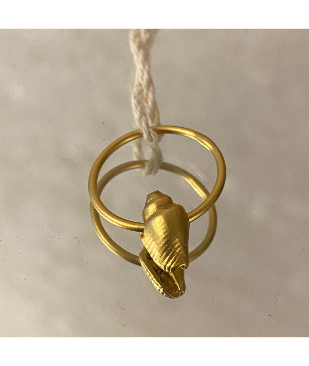 VALENTINO Золотое металлическое кольцо, фото 5