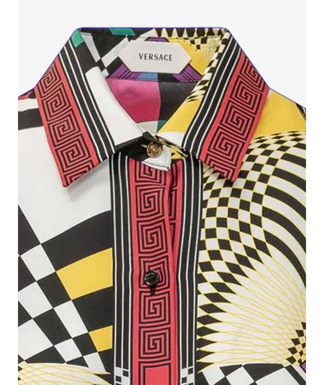 VERSACE Мульти шелковая рубашка, фото 3