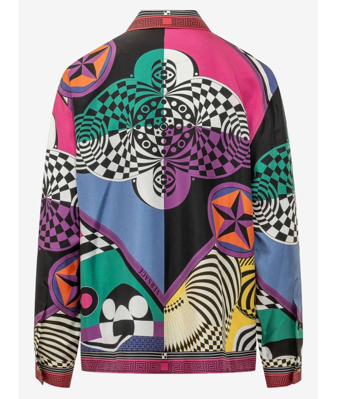 VERSACE Мульти шелковая рубашка, фото 2