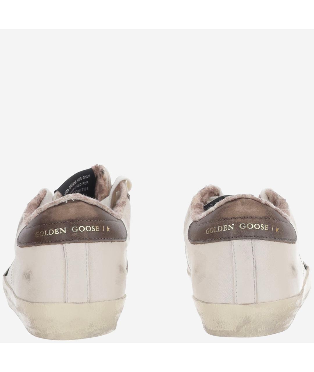 GOLDEN GOOSE Белые кожаные кеды, фото 4