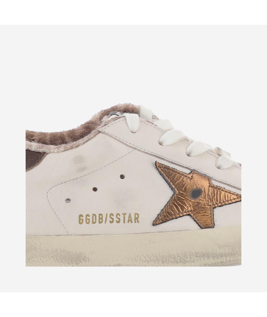 GOLDEN GOOSE Белые кожаные кеды, фото 5