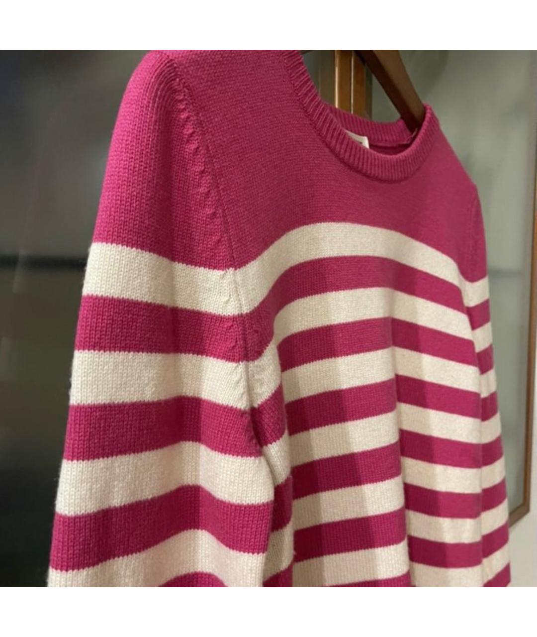 SAINT LAURENT Розовый кашемировый джемпер / свитер, фото 3