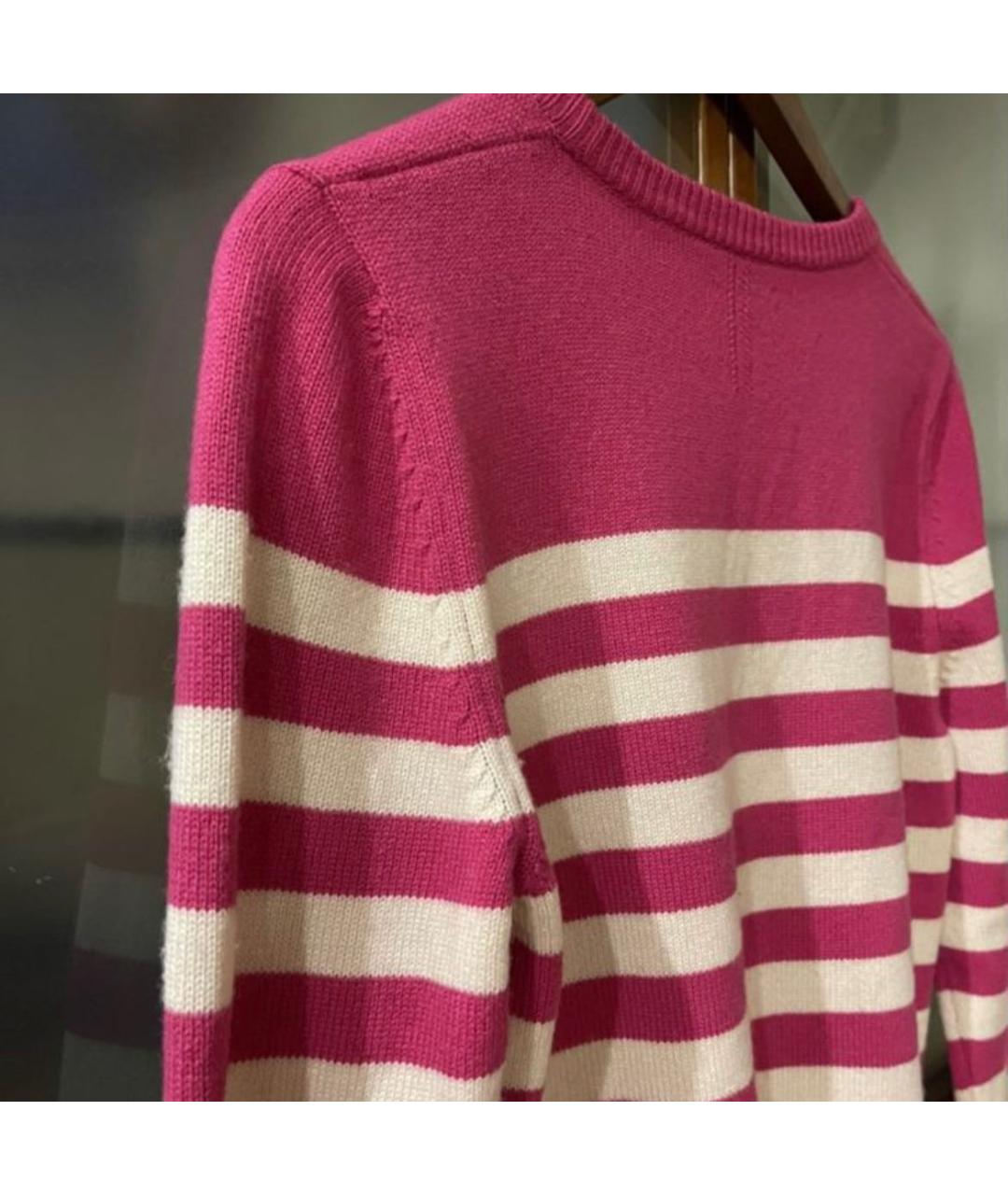 SAINT LAURENT Розовый кашемировый джемпер / свитер, фото 7