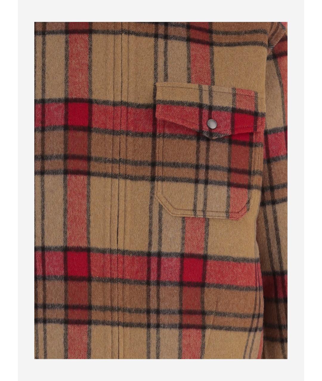 WOOLRICH Красная шерстяная рубашка, фото 3