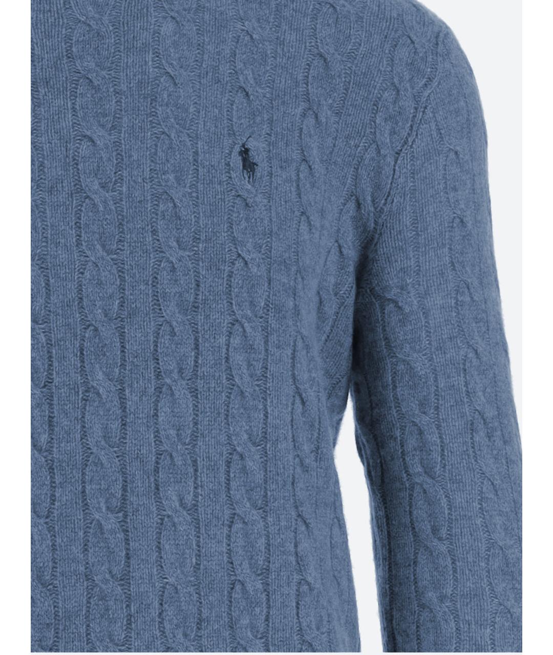 POLO RALPH LAUREN Синий шерстяной джемпер / свитер, фото 3