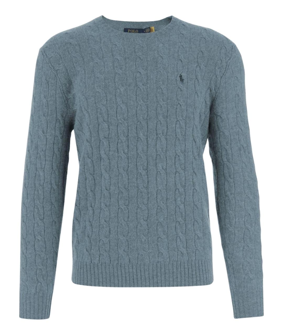 POLO RALPH LAUREN Бирюзовый шерстяной джемпер / свитер, фото 1