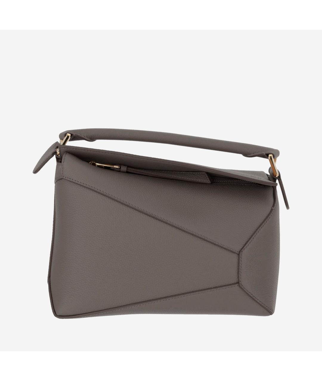 LOEWE Коричневая кожаная сумка через плечо, фото 6