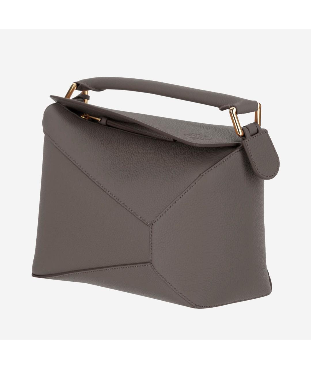 LOEWE Коричневая кожаная сумка через плечо, фото 2
