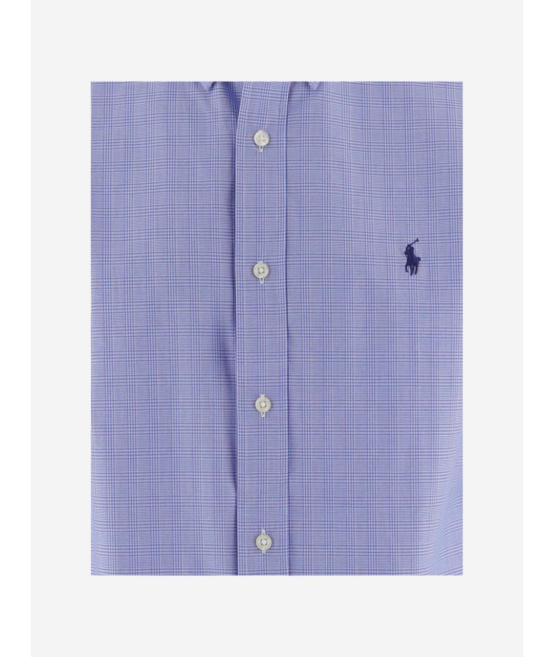 POLO RALPH LAUREN Синяя хлопковая кэжуал рубашка, фото 3