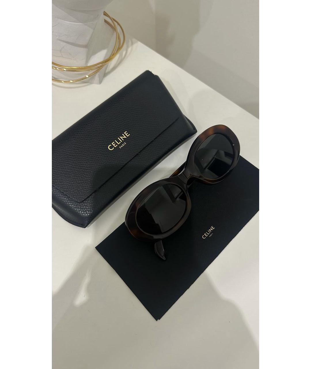 CELINE Мульти пластиковые солнцезащитные очки, фото 4