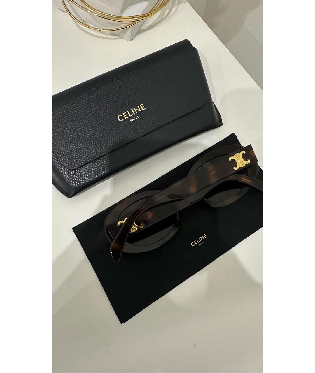 CELINE Мульти пластиковые солнцезащитные очки, фото 3