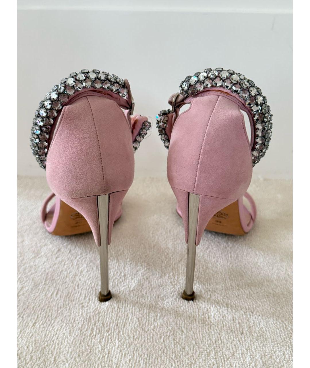 ALEXANDER MCQUEEN Розовые замшевые туфли, фото 5
