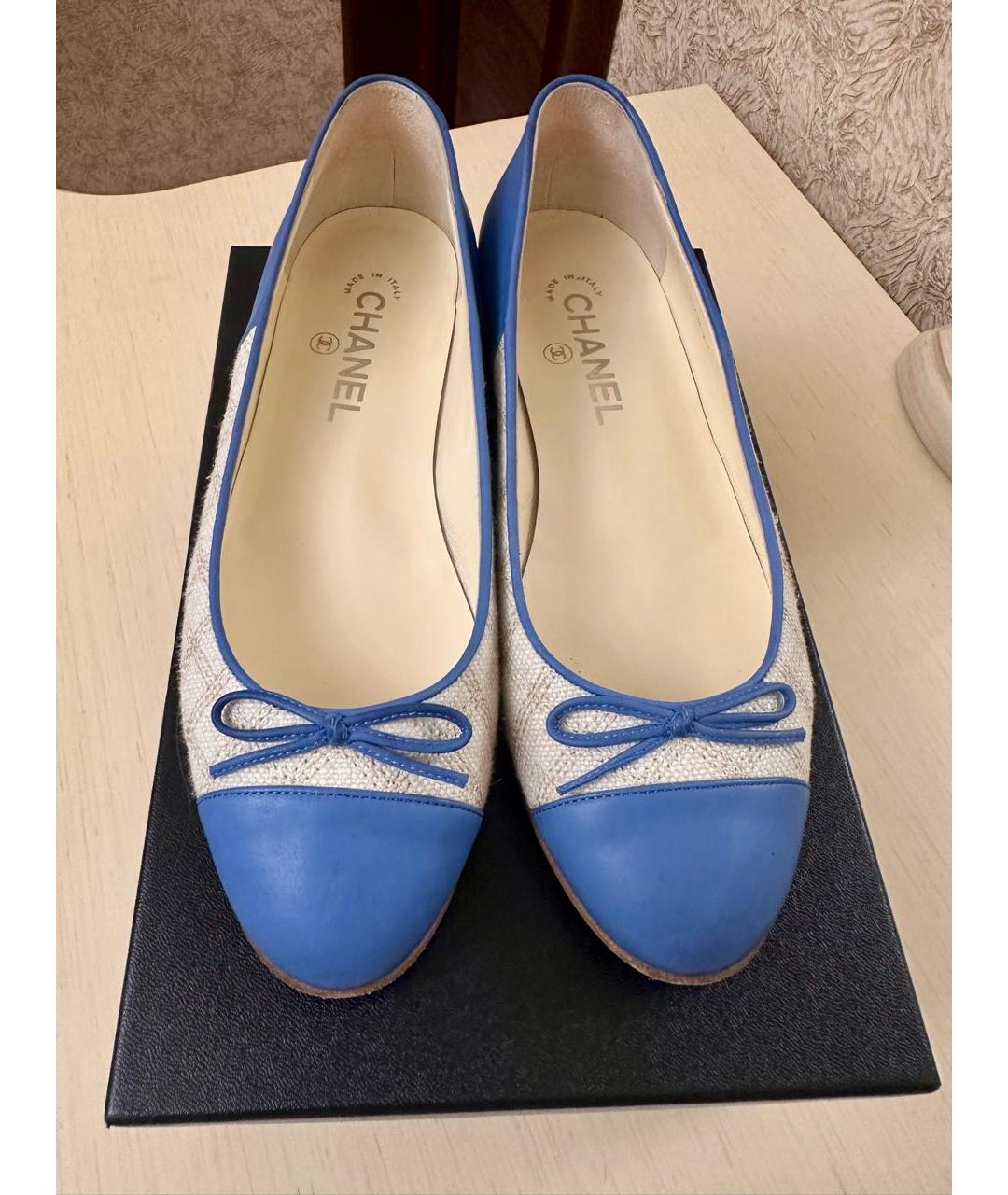 CHANEL Мульти кожаные балетки, фото 2